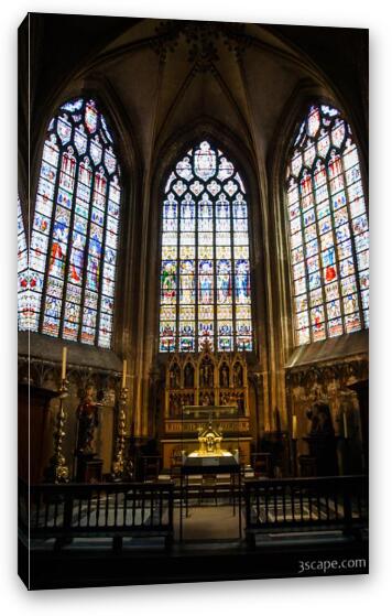 One of many vestibules around the Cathedral Fine Art Canvas Print