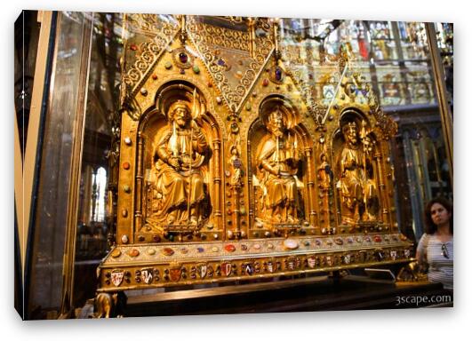 Bishops in gold Fine Art Canvas Print