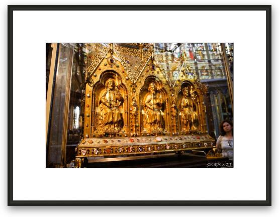 Bishops in gold Framed Fine Art Print