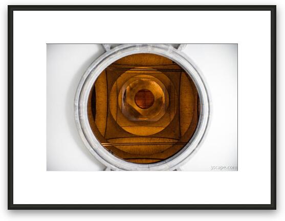 Open view up into the bell tower Framed Fine Art Print
