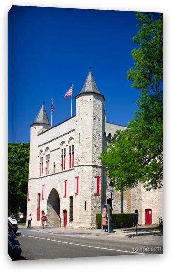 Kruispoort - part of the original gates of the ancient walled city Fine Art Canvas Print