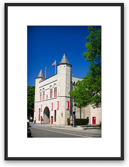 Kruispoort - part of the original gates of the ancient walled city Framed Fine Art Print