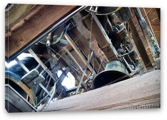 Loud bells at the top of the belfry Fine Art Canvas Print