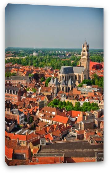 View from the belfry - St. Saviours Cathedral Fine Art Canvas Print