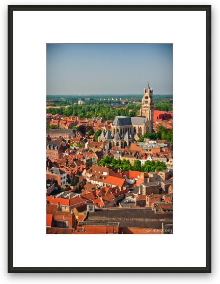 View from the belfry - St. Saviours Cathedral Framed Fine Art Print