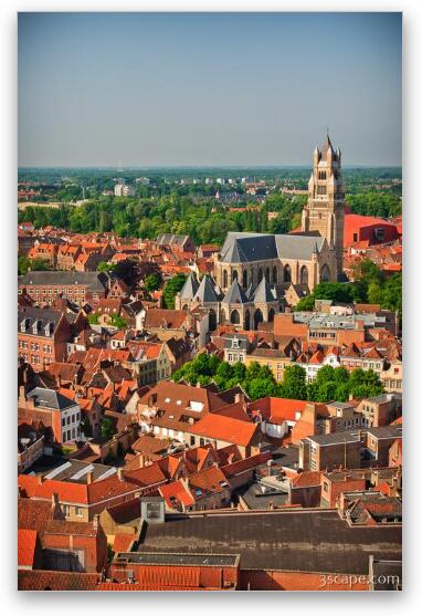 View from the belfry - St. Saviours Cathedral Fine Art Metal Print