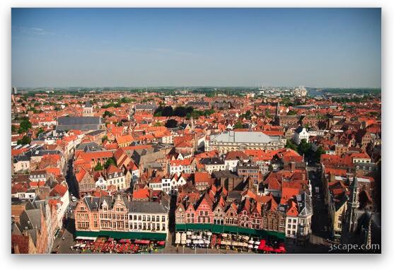 View of Brugge from the belfry Fine Art Print