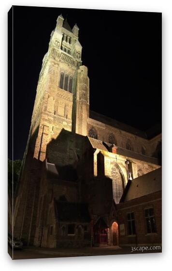 Tower of St Saviour Cathedral Fine Art Canvas Print