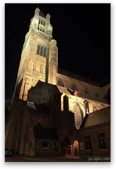 Tower of St Saviour Cathedral Fine Art Metal Print