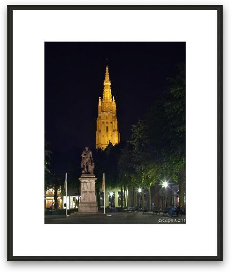 Church of Our Lady from Steenstraat Framed Fine Art Print