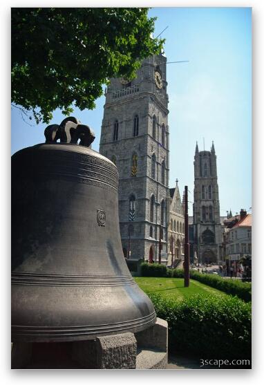 The old city bell Fine Art Metal Print