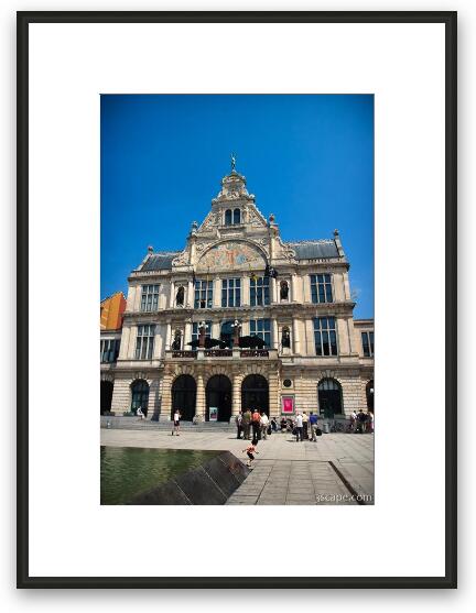 Old theater building Framed Fine Art Print