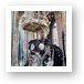 Ornately crafted wood and marble pulpit Art Print