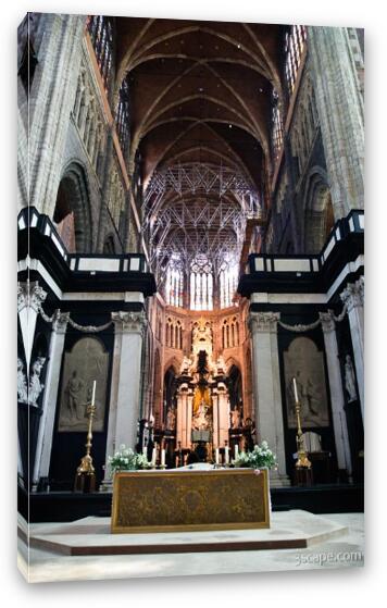 Altar of St Bavo Cathedral Fine Art Canvas Print