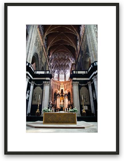 Altar of St Bavo Cathedral Framed Fine Art Print