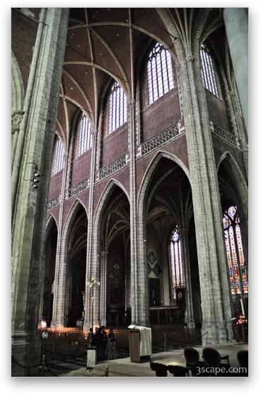 Massive columns, which this photo does not give justice Fine Art Metal Print