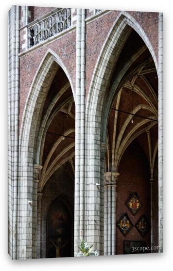 Arches of the Cathedral Fine Art Canvas Print