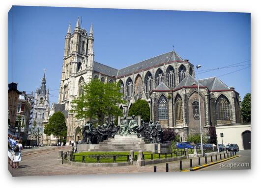 St Baafskathedraal (St Bavo Cathedral) Fine Art Canvas Print