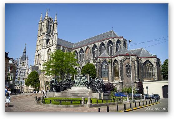 St Baafskathedraal (St Bavo Cathedral) Fine Art Metal Print