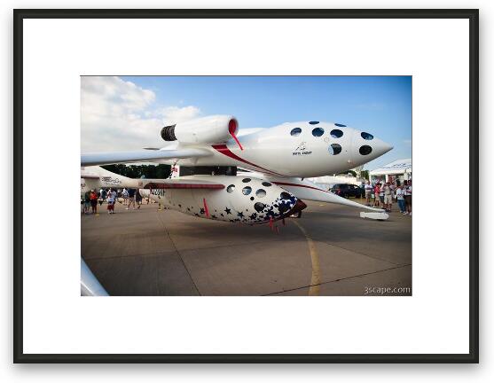White Knight and SpaceShipOne by Scaled Composites Framed Fine Art Print