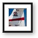 Tail of White Knight Framed Print