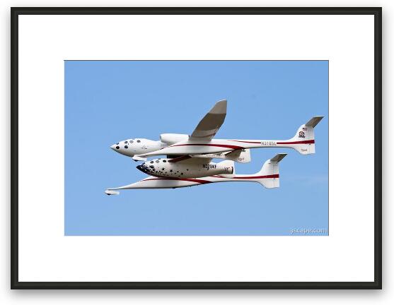 White Knight and SpaceShipOne Framed Fine Art Print