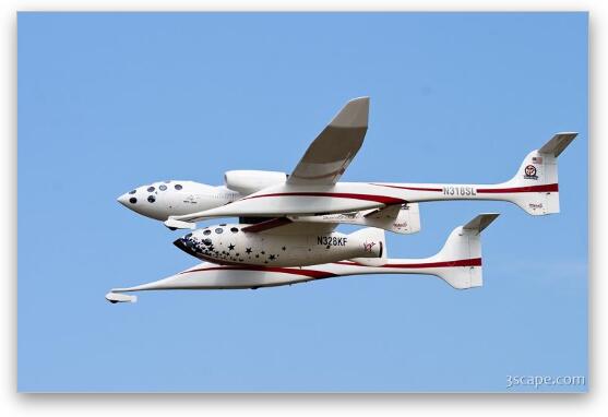 White Knight and SpaceShipOne Fine Art Metal Print