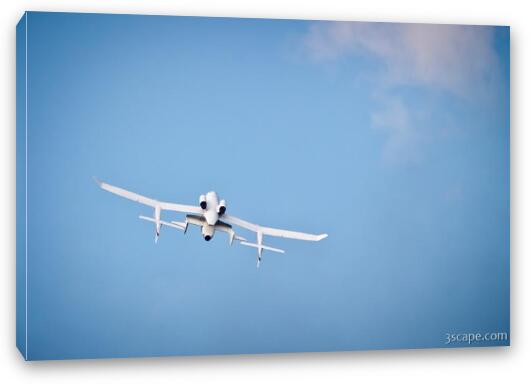 White Knight and SpaceShipOne kicking in the afterburner Fine Art Canvas Print