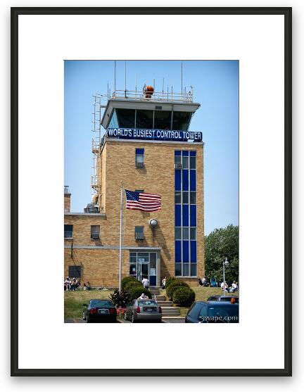 Worlds busiest control tower Framed Fine Art Print