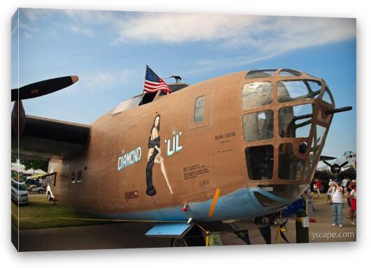 B-24 Liberator nose art Fine Art Canvas Print