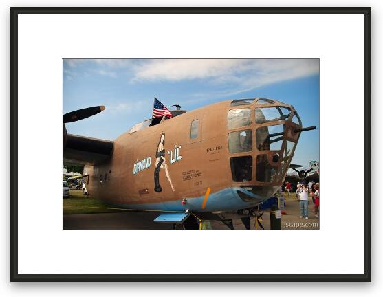 B-24 Liberator nose art Framed Fine Art Print