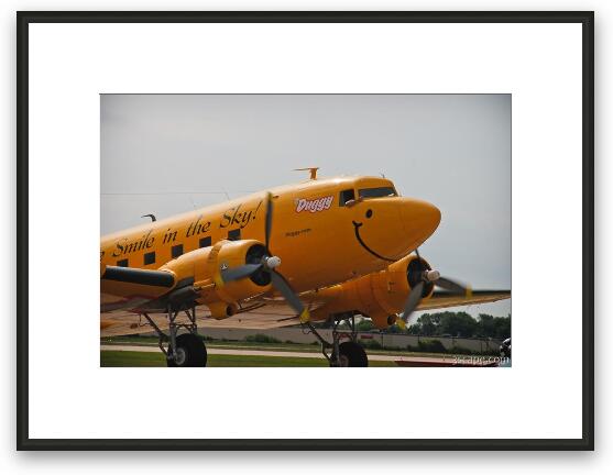 Duggy the DC-3 - The Smile in the Sky Framed Fine Art Print