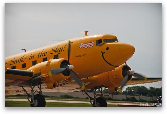 Duggy the DC-3 - The Smile in the Sky Fine Art Print