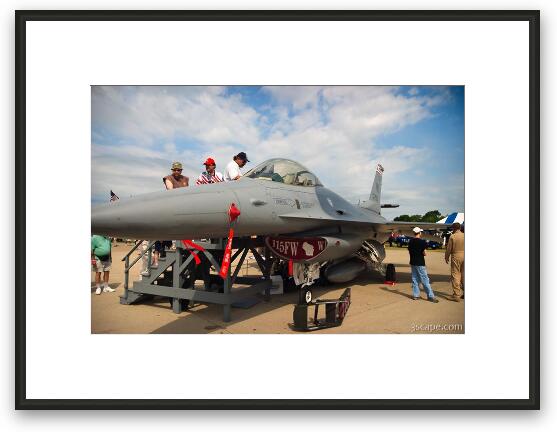 Lockheed F-16 Fighting Falcon Framed Fine Art Print