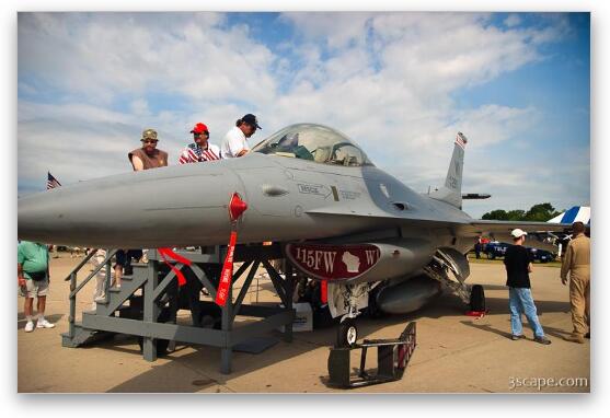 Lockheed F-16 Fighting Falcon Fine Art Metal Print