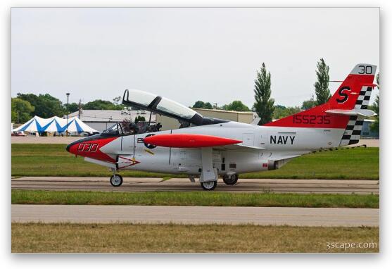 T-2C Buckeye Navy trainer jet Fine Art Metal Print