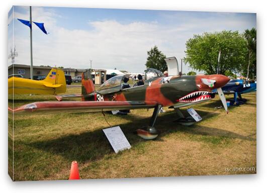 RV-8 with Flying Tiger paint scheme Fine Art Canvas Print