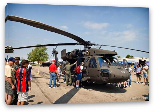 UH-60 Blackhawk helicopter Fine Art Canvas Print