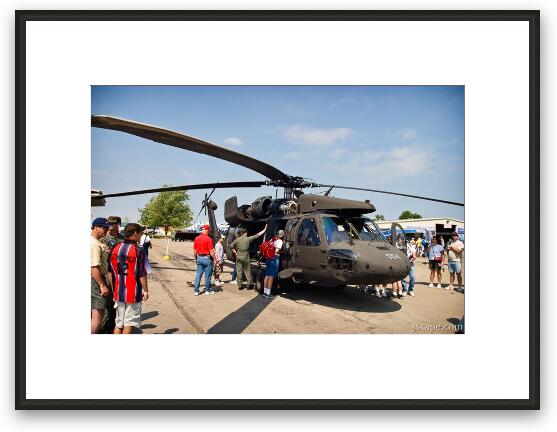 UH-60 Blackhawk helicopter Framed Fine Art Print