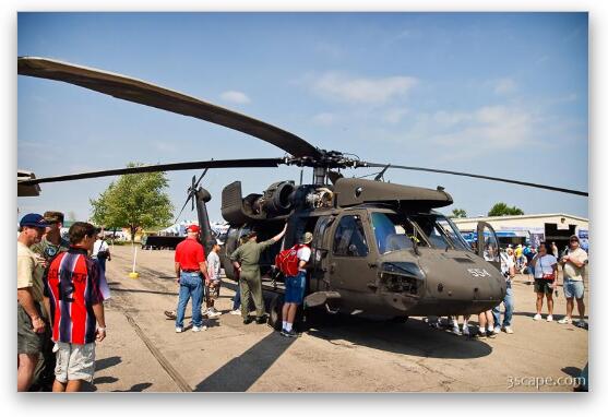 UH-60 Blackhawk helicopter Fine Art Metal Print