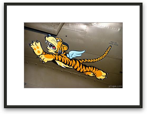 Flying Tiger on P-40 Warhawk Framed Fine Art Print