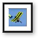 Ultralight aircraft in flight Framed Print
