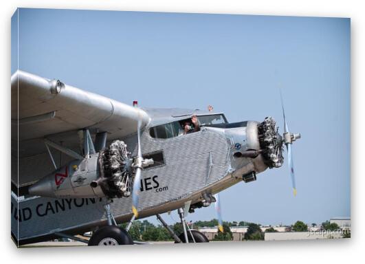 Ford Trimotor - Grand Canyon Airlines Fine Art Canvas Print