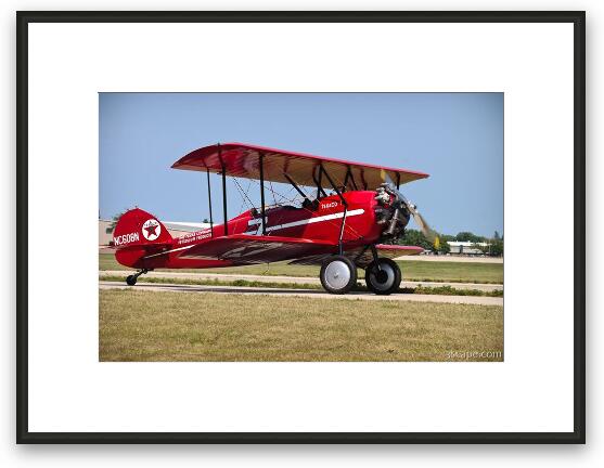 Texaco 7 biplane Framed Fine Art Print