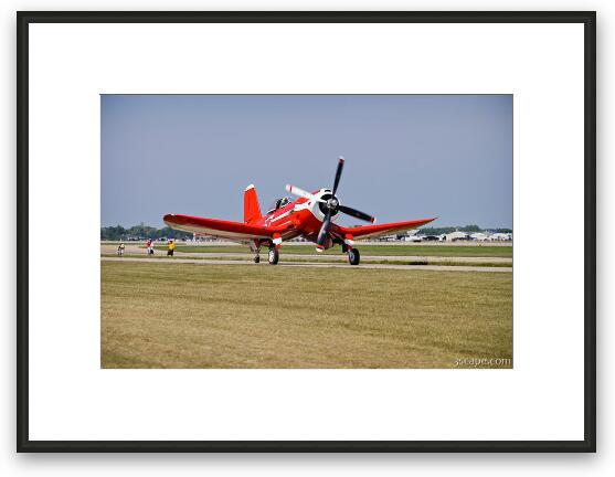 F2G Super Corsair - Number 57 - Winner of 1949 Cleveland Air Races Framed Fine Art Print