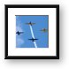 Warbirds flying in formation Framed Print