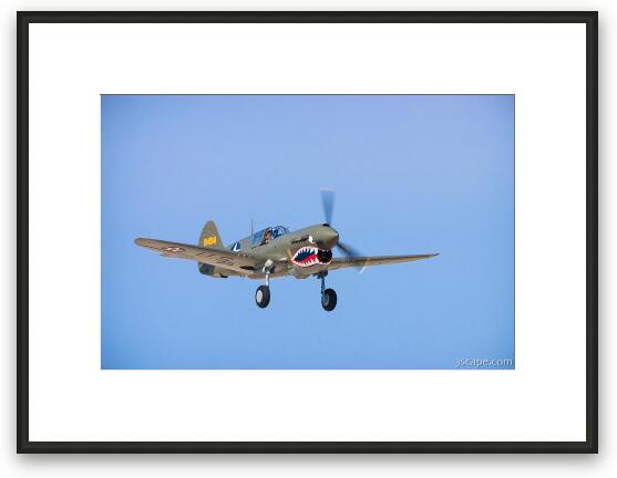 Curtiss P-40 Warhawk Framed Fine Art Print