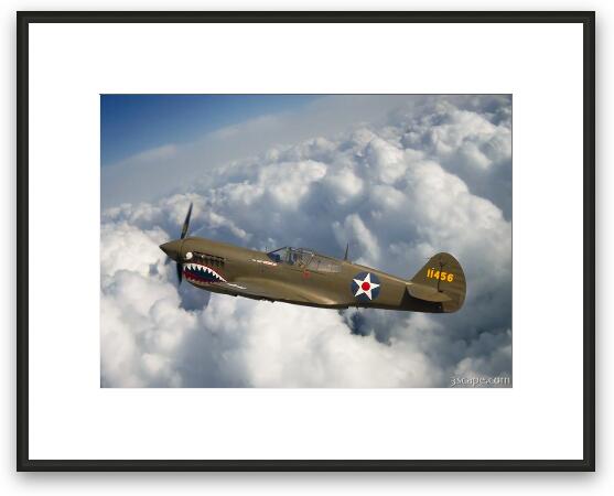 P-40 Warhawk, Flying Tigers Framed Fine Art Print