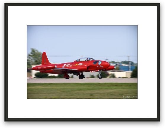 Lockheed T-33 - The Red Knight Framed Fine Art Print