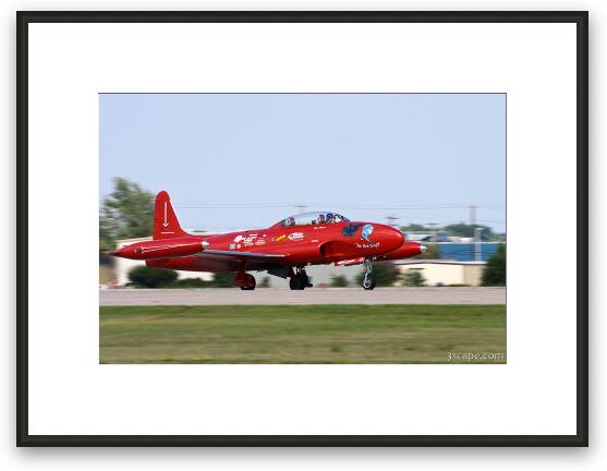 Lockheed T-33 - The Red Knight Framed Fine Art Print